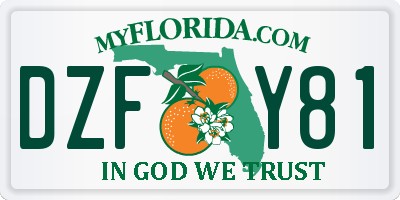 FL license plate DZFY81