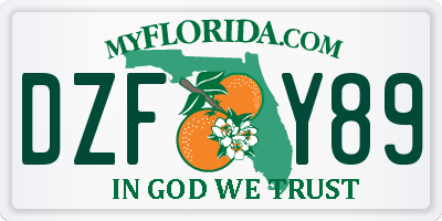 FL license plate DZFY89