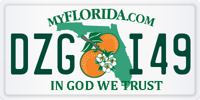 FL license plate DZGI49