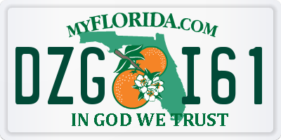 FL license plate DZGI61