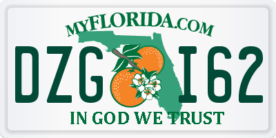 FL license plate DZGI62