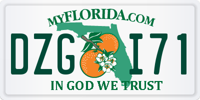 FL license plate DZGI71