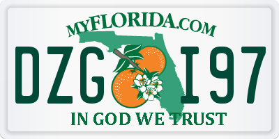 FL license plate DZGI97