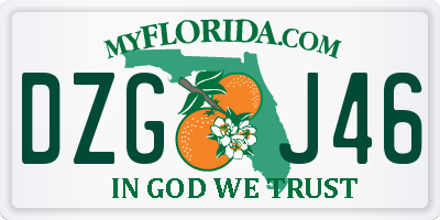 FL license plate DZGJ46
