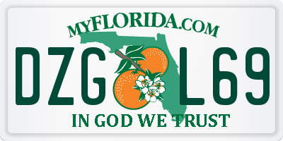 FL license plate DZGL69