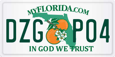 FL license plate DZGP04