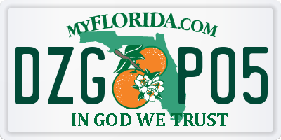 FL license plate DZGP05