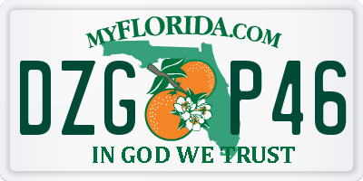 FL license plate DZGP46