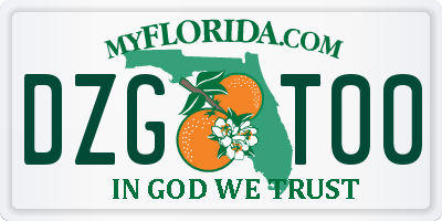 FL license plate DZGT00