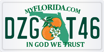 FL license plate DZGT46