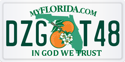 FL license plate DZGT48