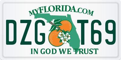 FL license plate DZGT69