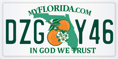 FL license plate DZGY46