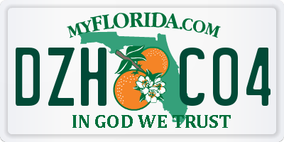 FL license plate DZHC04