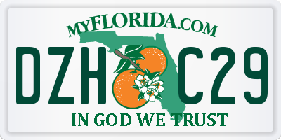FL license plate DZHC29