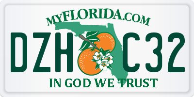 FL license plate DZHC32