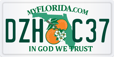 FL license plate DZHC37