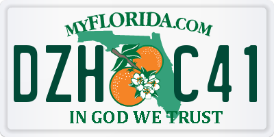 FL license plate DZHC41