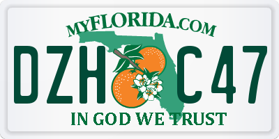 FL license plate DZHC47