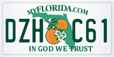 FL license plate DZHC61