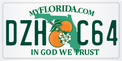 FL license plate DZHC64