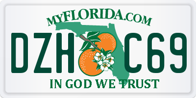 FL license plate DZHC69
