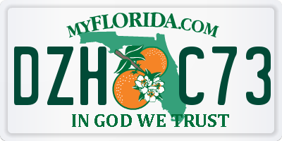 FL license plate DZHC73