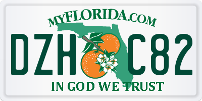 FL license plate DZHC82