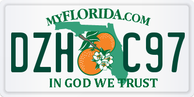 FL license plate DZHC97