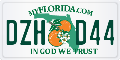 FL license plate DZHD44