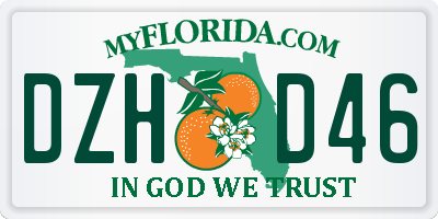 FL license plate DZHD46