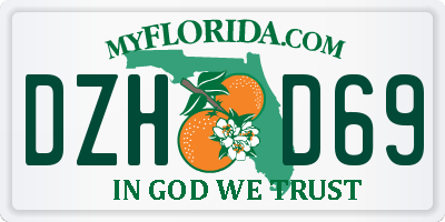 FL license plate DZHD69