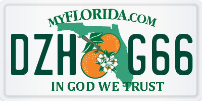 FL license plate DZHG66