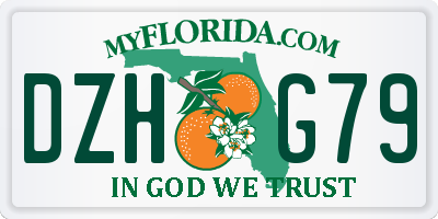 FL license plate DZHG79