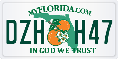 FL license plate DZHH47