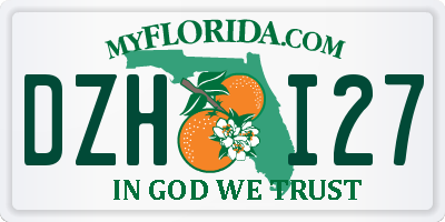 FL license plate DZHI27