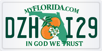FL license plate DZHI29