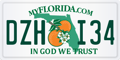 FL license plate DZHI34
