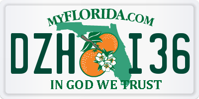 FL license plate DZHI36