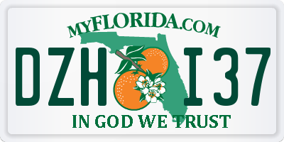 FL license plate DZHI37