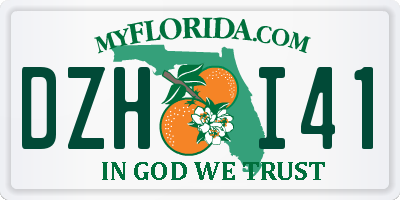 FL license plate DZHI41