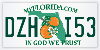FL license plate DZHI53
