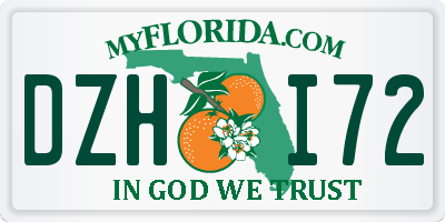 FL license plate DZHI72