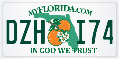 FL license plate DZHI74