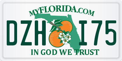 FL license plate DZHI75
