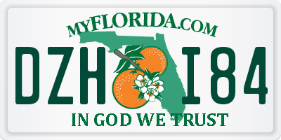 FL license plate DZHI84