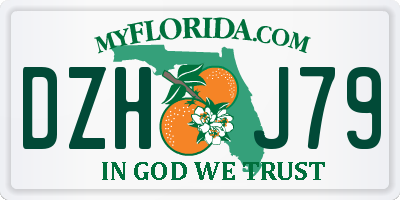 FL license plate DZHJ79