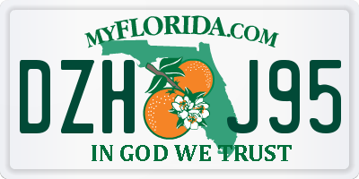 FL license plate DZHJ95