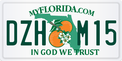 FL license plate DZHM15