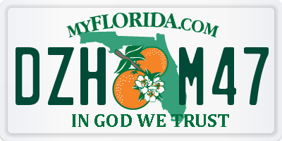 FL license plate DZHM47